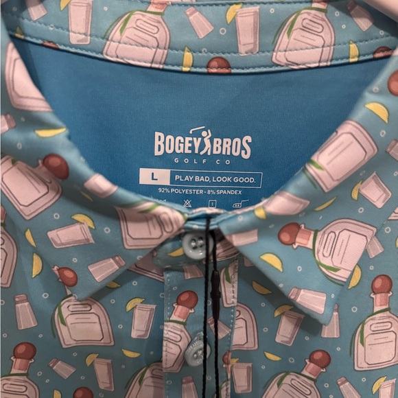 Nwt Men’s bogey bros patron golf shirt size large - Picture 5 of 7